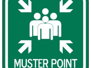Muster Point Equipment Signage & Barriers — Emergency response
