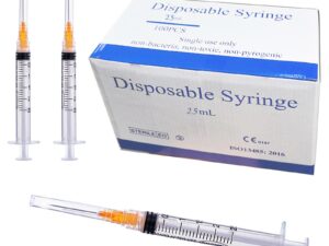 Sterile Disposable Syringe 5ml Luer Lock With Needle 21G