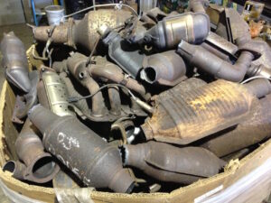 Spent Pt-Rh Automotive Catalyst Scrap