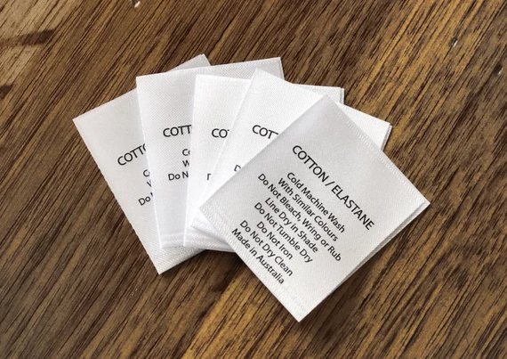 Satin Care Label Wash Instruction