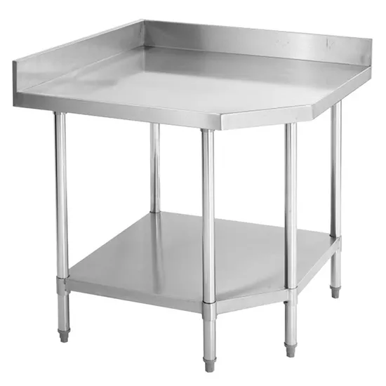 Corner Stainless Work Table Unit — SSF-012 - Image 2
