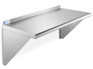 Wall Mounted Stainless Shelf Single Tier — SSF-003