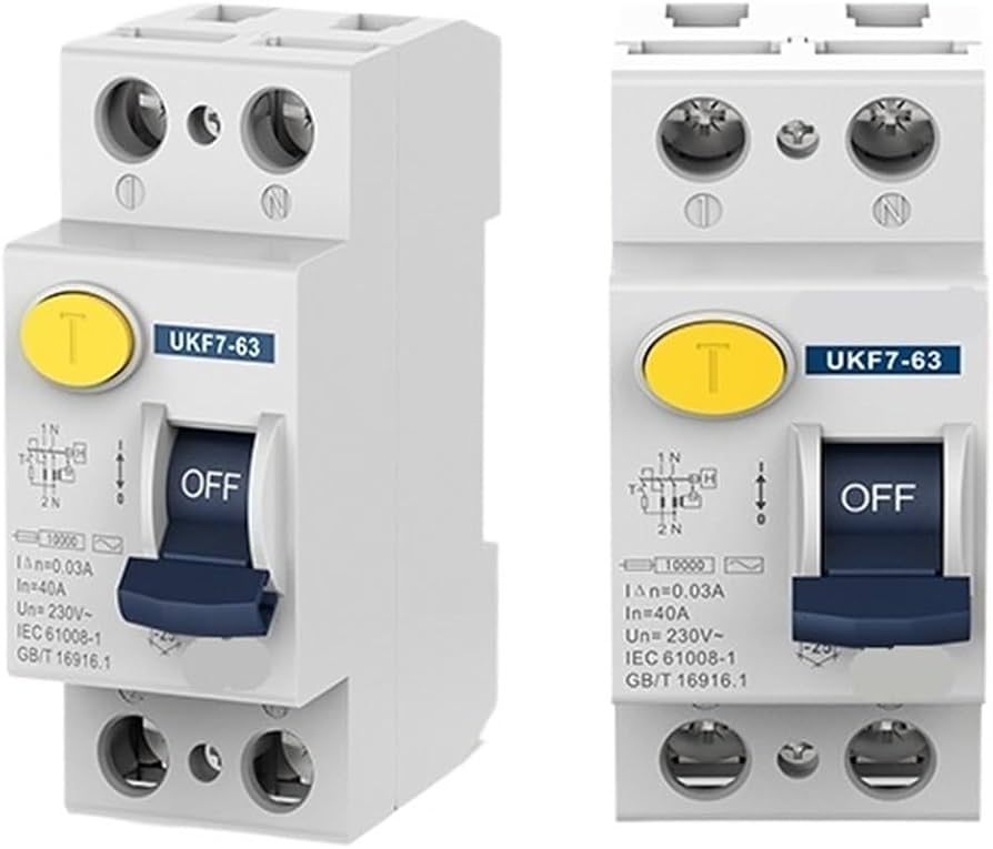 2 pole RCCB earth leakage breaker — IEC 61008-1