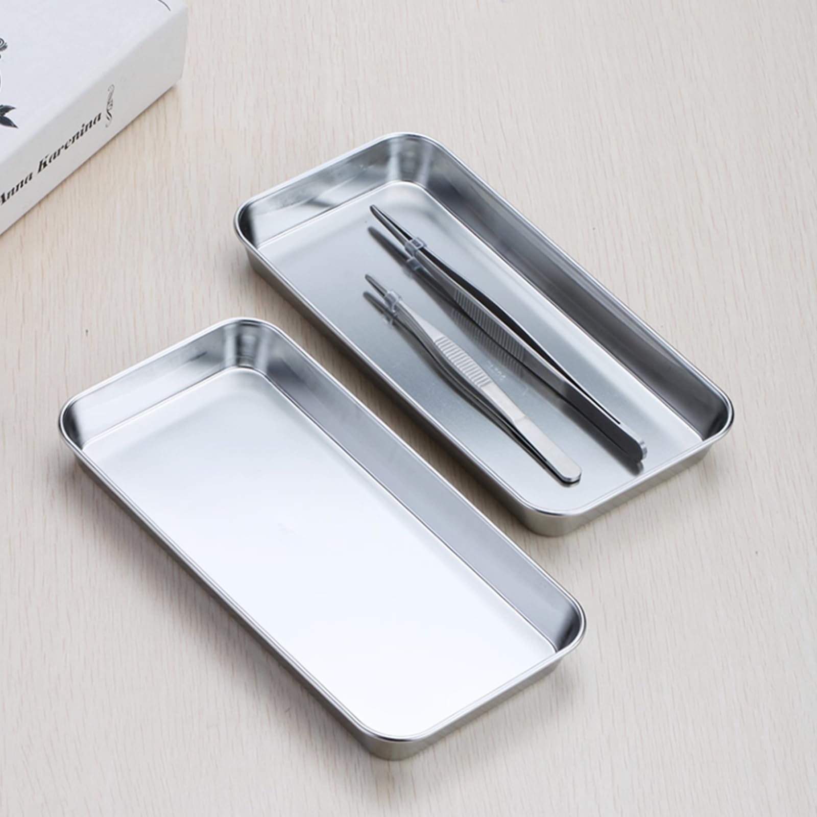 Stainless Serving Tray Rectangular Set — FTS-004 - Image 2