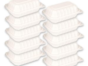 Plastic Food Container Hinged Lid Set — DFP-001
