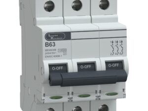 Triple pole MCB 6–63A — IEC 60898-1