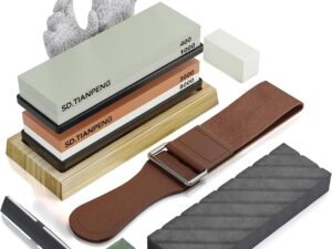 Knife Sharpening Stone Manual Dual Grit Unit — OKC-012