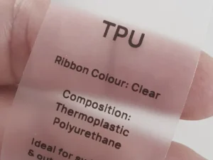 TPU Rubber Label Sportswear Branding
