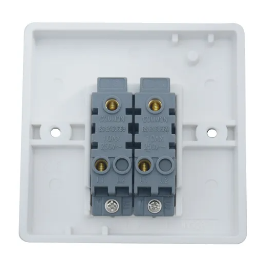 2 gang 10A wall switch — BS EN 60669-1 - Image 3