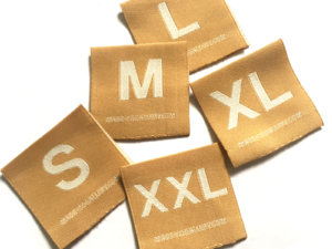 Woven Size Label Garment Grade