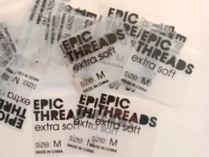 Heat Transfer Neck Label Tagless