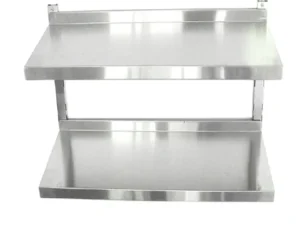 Wall Mounted Stainless Shelf Double Tier — SSF-004