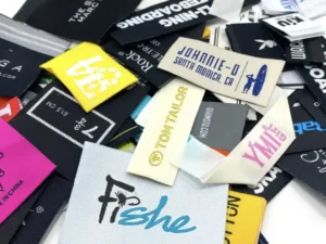 Recycled Polyester Woven Label Sustainable