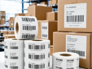 Barcode Tracking Label Export Packaging