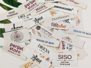 Cotton Printed Label Eco Garment