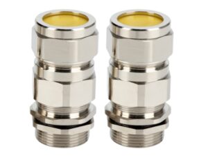 Brass cable gland IP68 double compression — IEC 62444