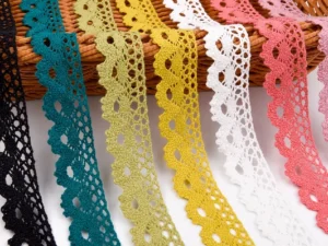 Embroidered Trim Polyester Rayon Grade