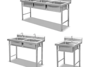 Stainless Steel Double Bowl Sink Unit — SSF-006