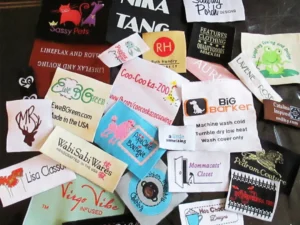 Damask Woven Label High Density