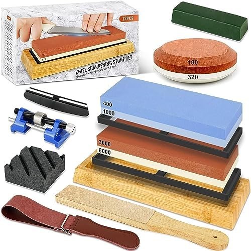 Knife Sharpening Stone Manual Dual Grit Unit — OKC-012 - Image 3