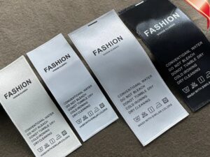 Satin Printed Label Wash Care Grade