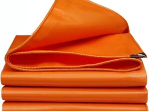 PE Tarpaulin 150 GSM Blue/Orange