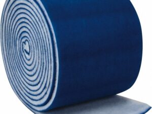 Pleated filter media rolls (cut-to-size bulk)