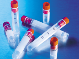 Cryogenic storage vial caps