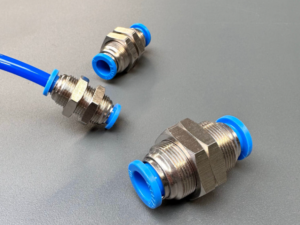 Pneumatic tubing push-fit connectors