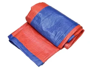 PE Tarpaulin 80 GSM Blue/Orange